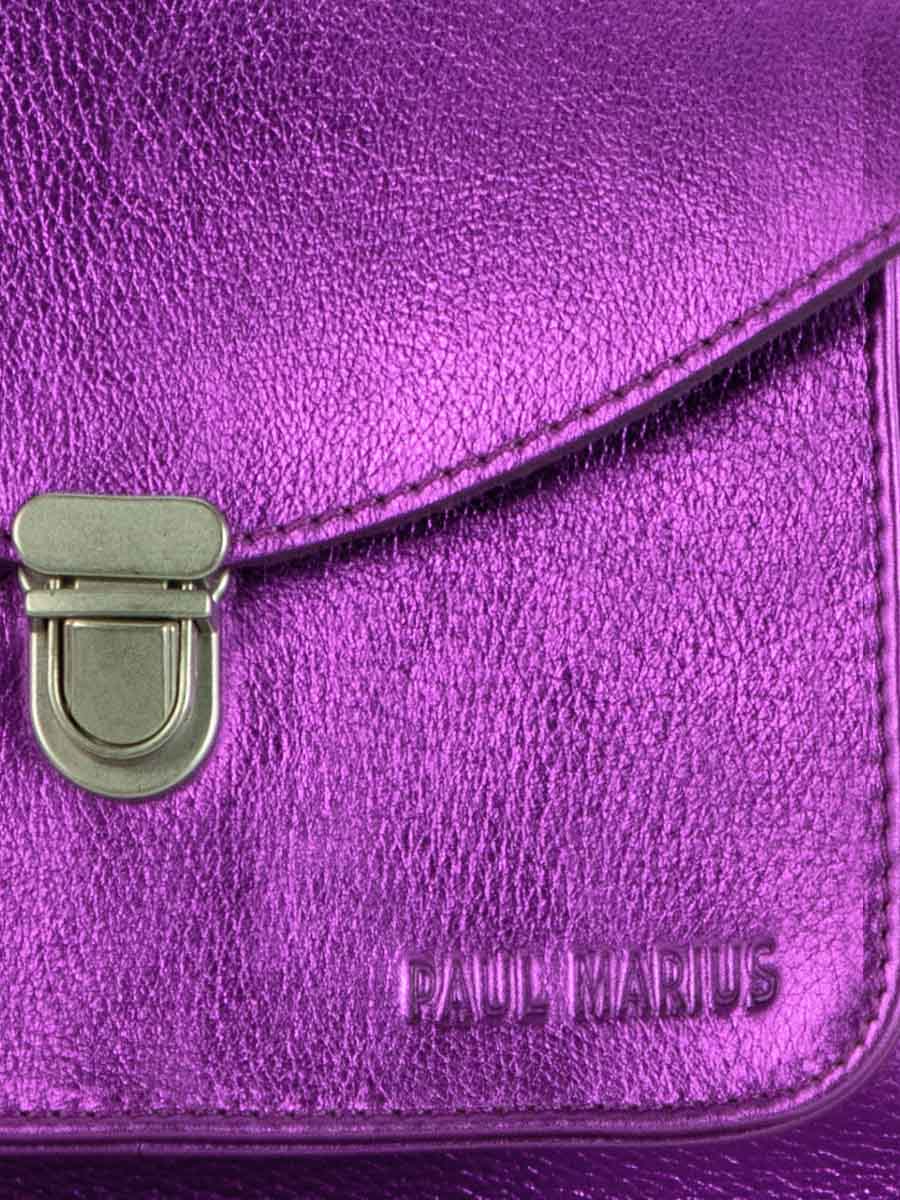 Foto-Zoom-Material-Umhängetasche-Leder-violett-metallic-Mademoiselle-George-Bonbon-Paul-Marius-W05-M-P