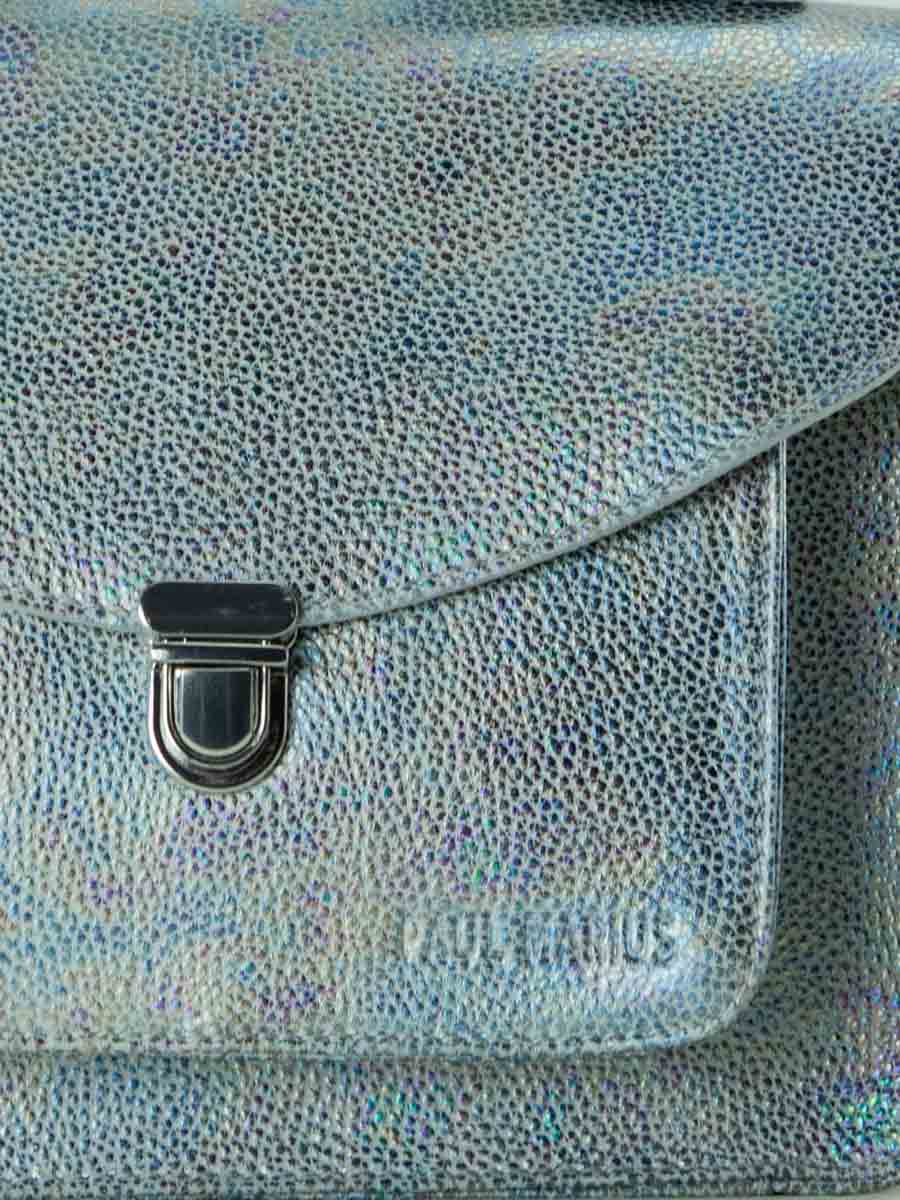 Foto-Fokus-Material-Handtasche-aus-weißem-Hologramm-Leder-Mademoiselle-George-Granite-Paul-Marius-W05-GRA-W