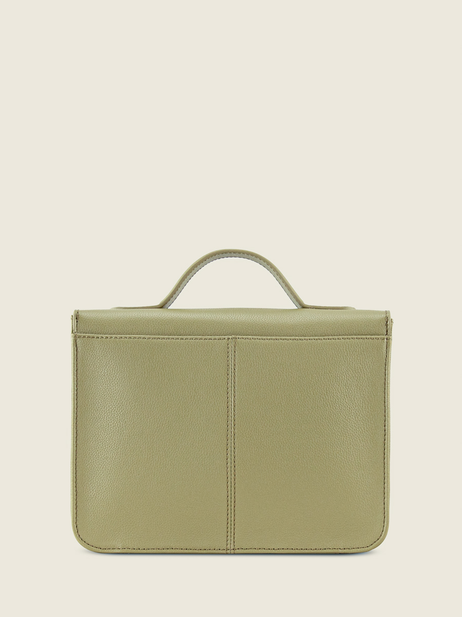 Umhängetasche aus Leder Mademoiselle George N2 Mandel Innenansicht W105 AL