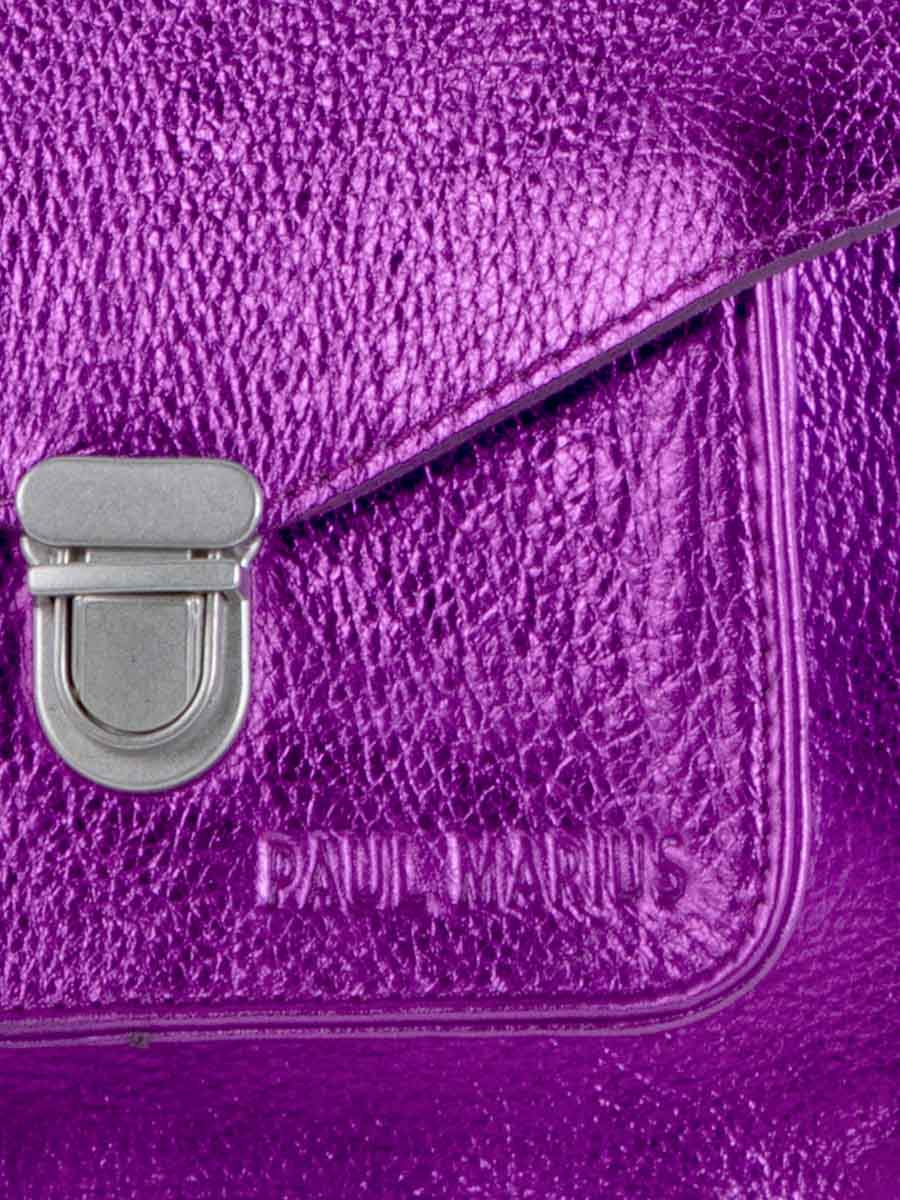 Foto-Fokus-Material-Handtasche-Leder-violett-metallic-Mademoiselle-George-XS-Bonbon-Paul-Marius-W05XS-M-P