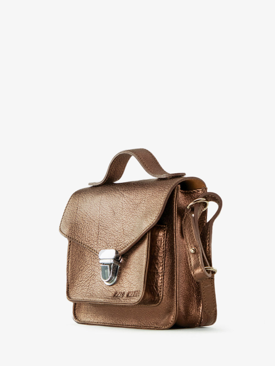 Foto-Ansicht-Seite-Handtasche-Leder-Kupfer-Mademoiselle-George-XS-Kupfer-Paul-Marius-W05XS-C