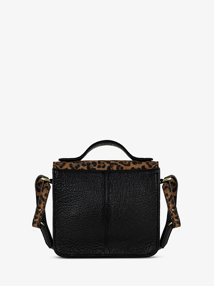Fotoansicht-Rückseite-Handtasche-Leder-Leopard-schwarz-Mademoiselle-George-XS-Leopard-schwarz-Paul-Marius-W05XS-LP-B