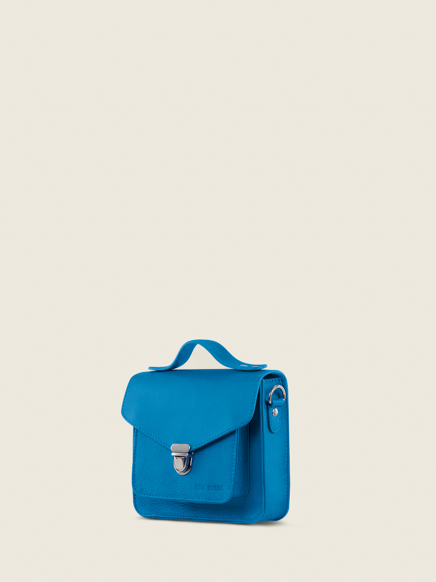 Fotoansicht-Seite-Handtasche-Leder-blau-Mademoiselle-George-XS-Neon-Paul-Marius-W05XS-NE-BLU