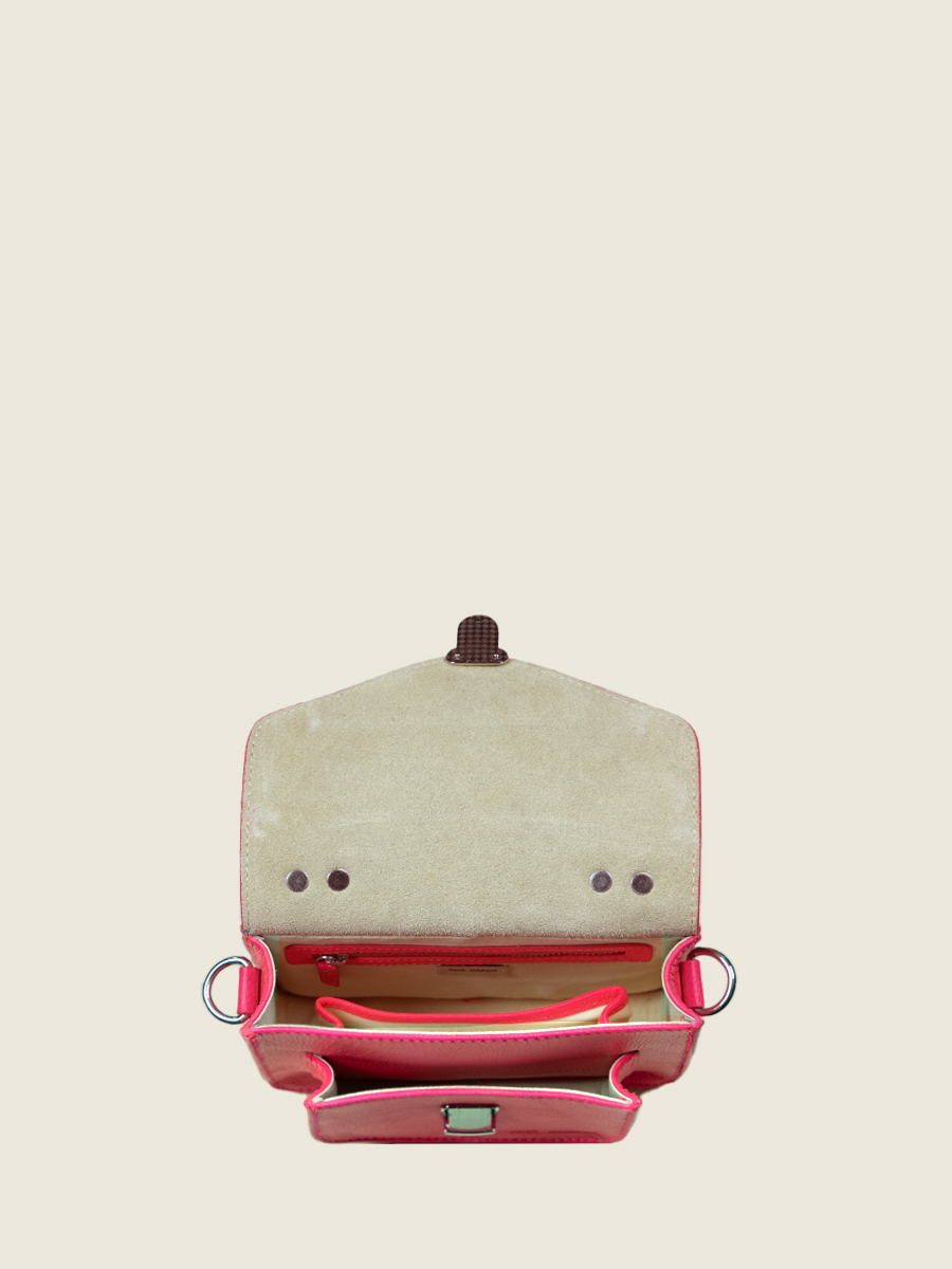 Fotoansicht-Innenansicht-Handtasche-Leder-rosa-Mademoiselle-George-XS-Neon-Paul-Marius-W05XS-NE-PI