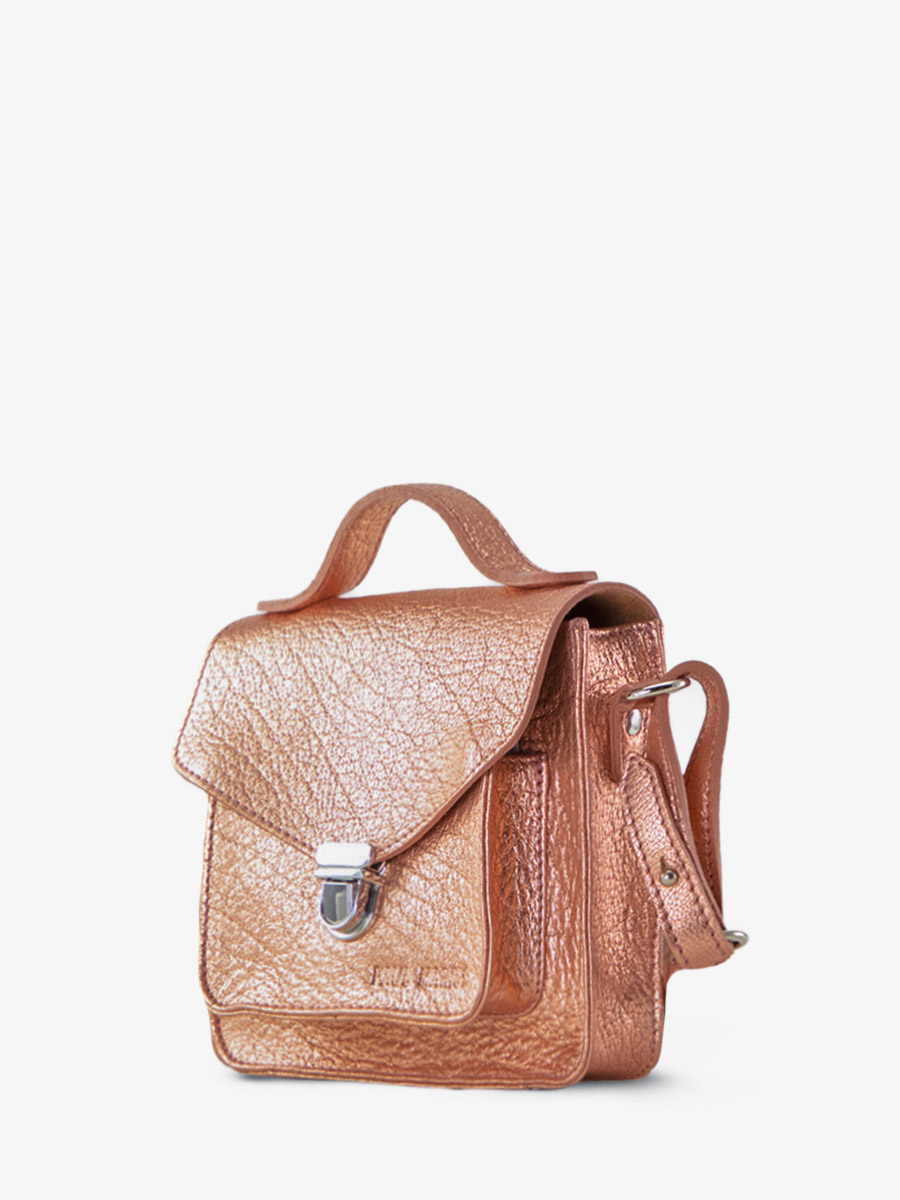 Fotoansicht-Seite-Handtasche-Leder-metallic-Gold-Rosa-Mademoiselle-George-XS-Gold-Rosa-Paul-Marius-W05XS-G-PI
