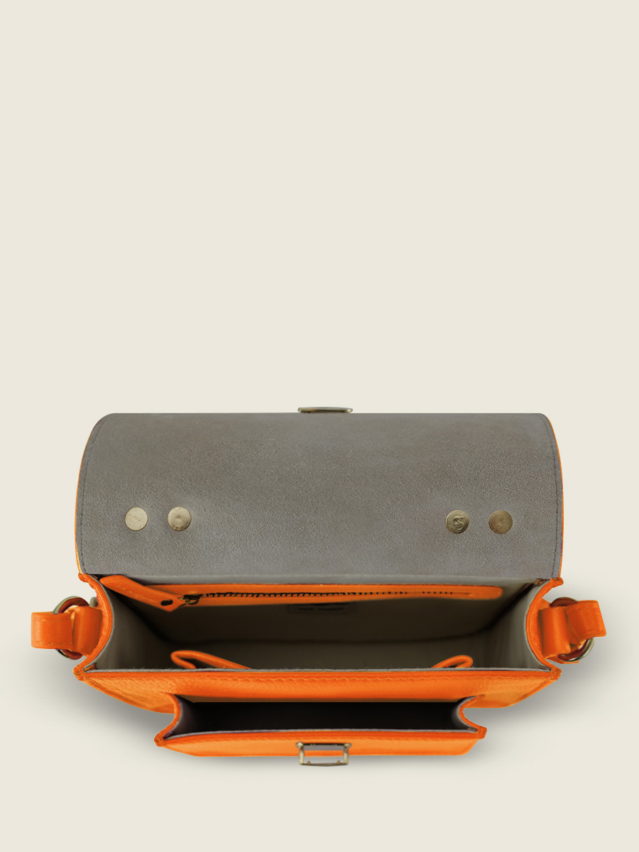 Fotoansicht-Innenansicht-Mini-Umhängetasche-Leder-orange-Mademoiselle-George-XS-Sorbet-Mango-Paul-Marius-W05XS-SB-O