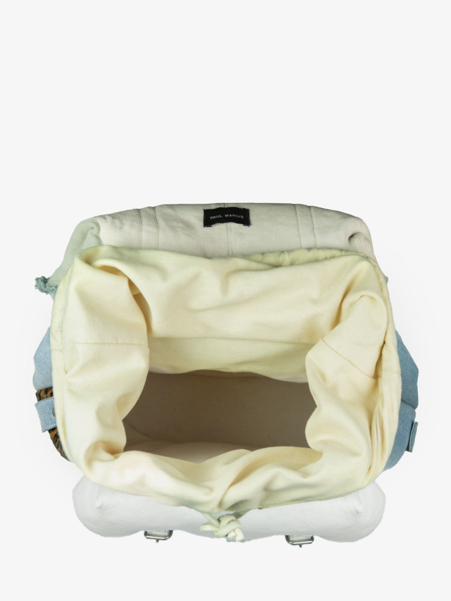Fotoansicht-Rucksack-Leder-Leopard-weiß-monlegionnaire-chimere-Denim-weiß-paul-marius-bbp-ch-w-denim