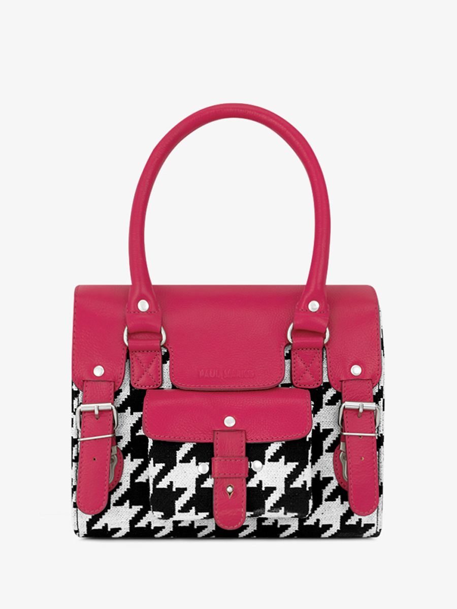 Fotoansicht-Seite-Handtasche-Leder-rosa-LeRive Gauche S Allure Fuchsia Paul Marius W01S HS2 PI