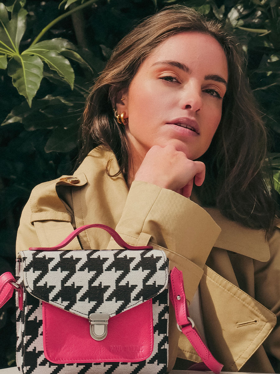 Foto-Vorderansicht-Mini-Umhängetasche-Leder-rosa-Mademoiselle-George-XS-Allure-Fuchsia-Paul-Marius-W05XS-HS2-PI
