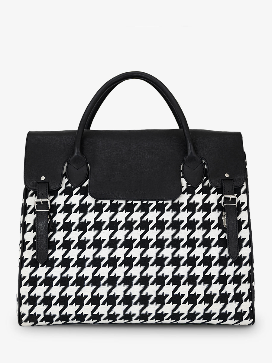 Fotoansicht-Vorderseite-Reisetasche-Leder-schwarz-Rouen-Delhi-Allure-schwarz-Paul-Marius-M105-HS2-B