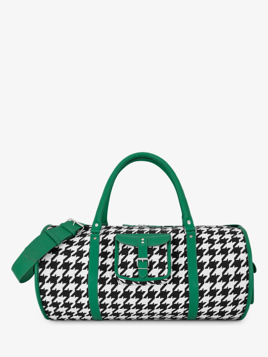 Fotoansicht-Vorderseite-Reisetasche-Leder-violett-LeVoyageur-XL-Allure-grün-Paul-Marius-M08S60-HS2-GR