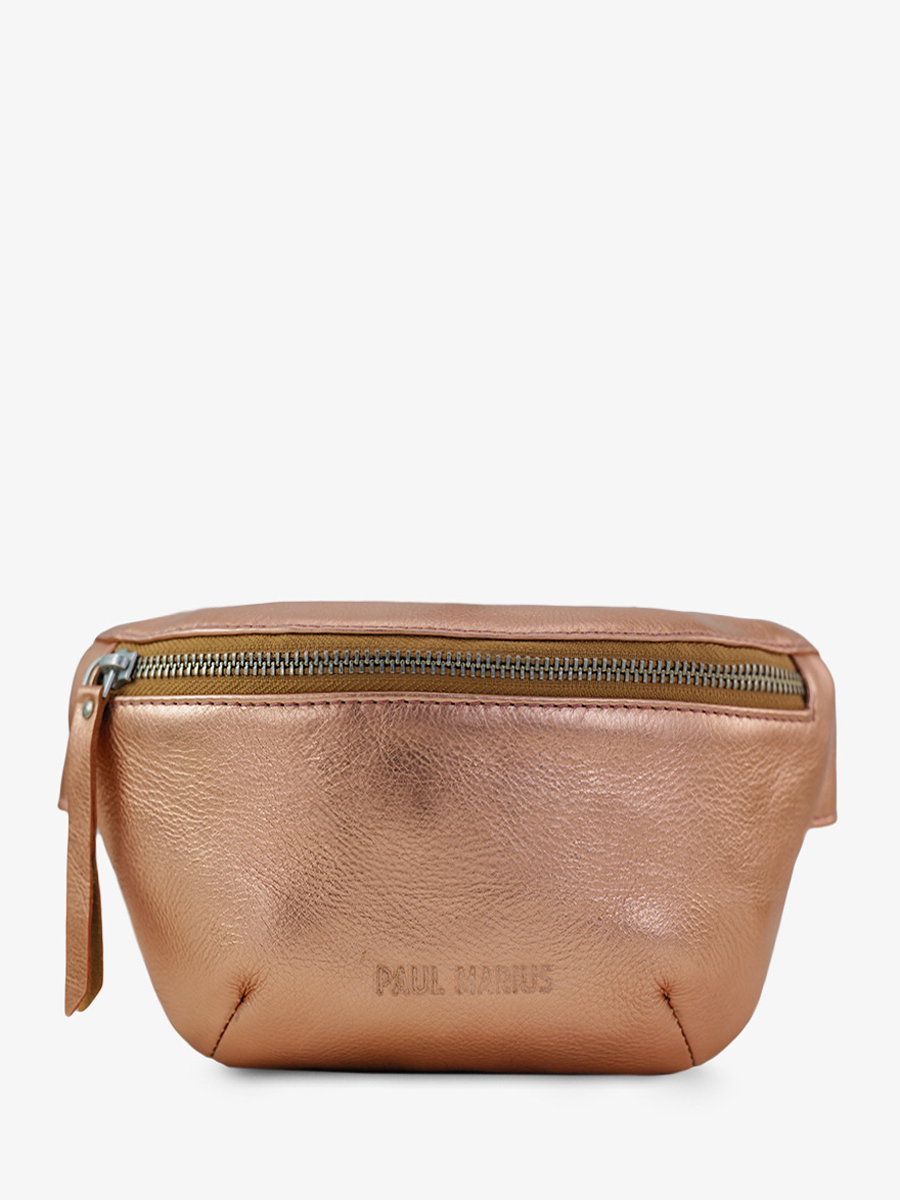 foto-frontansicht-gürteltasche-leder-gold-rosa-damen-labanane-xs-gold-rosa-paul-marius-m503xs-g-pi