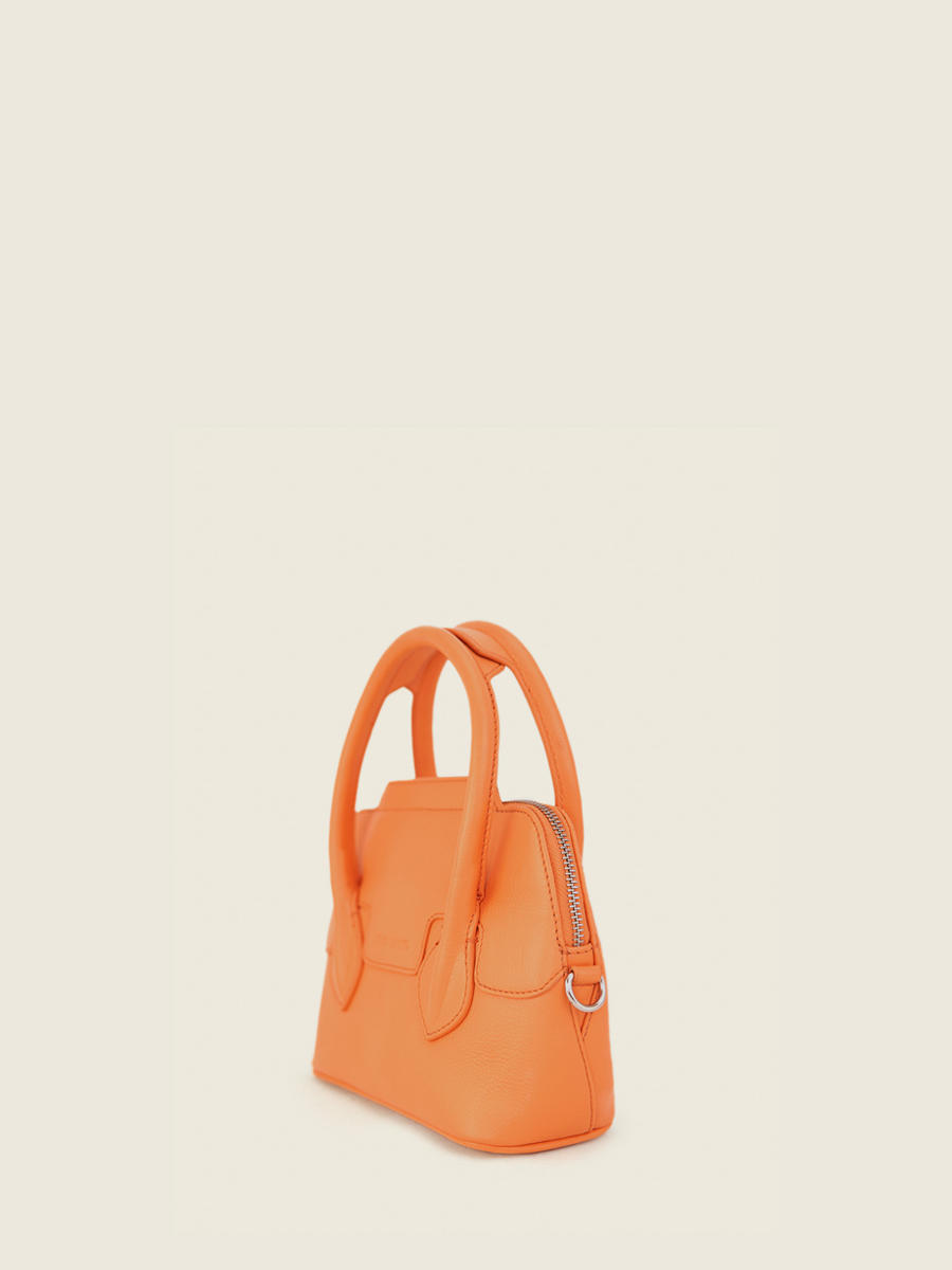 Foto-Rückansicht-Mini-Handtasche-Leder-orange-Gisèle XS-Pastel-Aprikose-Paul Marius-W32XS-PT-O