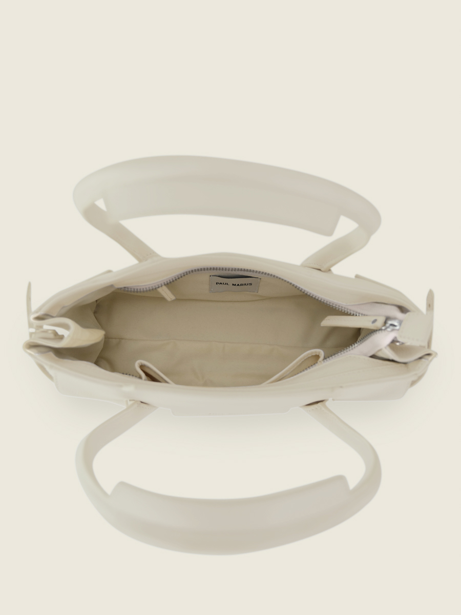 Foto-Tragetasche-Handtasche-Leder-weiß-Madeleine-S-Pastel-Kreide-Paul-Marius-W31S-PT-W