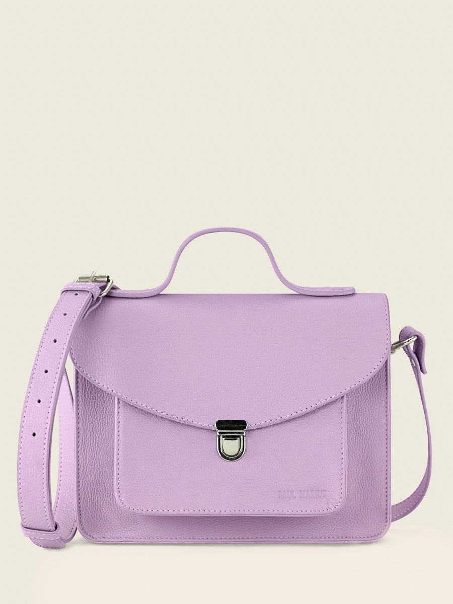 foto-ansicht-von-vorne-handtasche-leder-violett-dame-mademoiselle-george-pastel-lilas-paul-marius-w05-pt-p