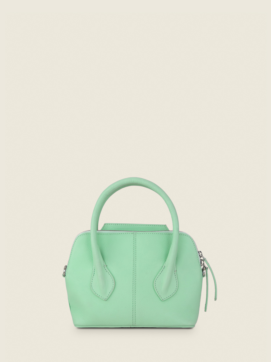 Foto-Rückansicht-Mini-Handtasche-Leder-grün-Gisèle XS Pastel-Mint-Paul Marius-W32XS-PT-GR