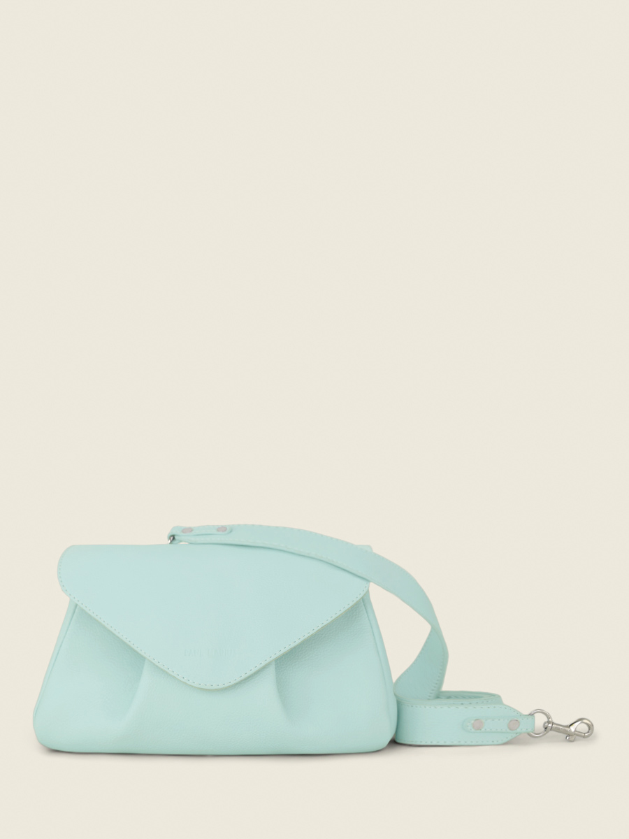 Foto-Seitenansicht-Umhängetasche-Leder-blau-Suzon-M-Pastel-Bläütchen-Paul-Marius-W25M-PT-BLU