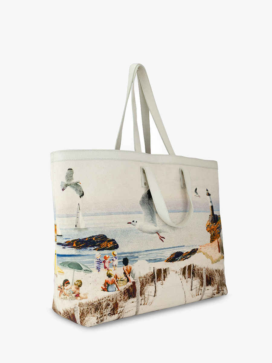 Fotoansicht-Tasche-Tragetasche-Leder-bedruckt-Strand-Dune-Côte-Ouest-Strand-Paul-Marius-M25-CNV-Beach