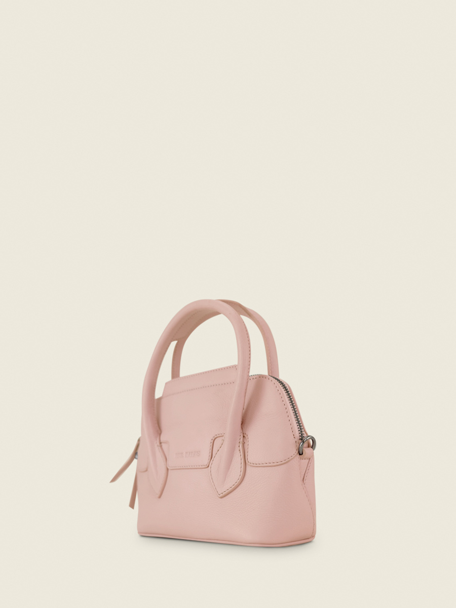 Foto-Rückansicht-Mini-Handtasche-Leder-rosa-Gisèle XS-Pastel-Puder-Paul Marius-W32XS-PT-PI