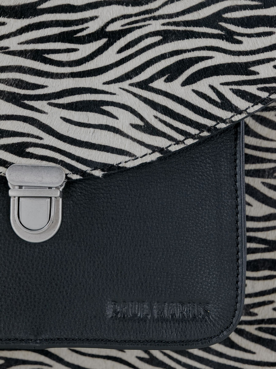 Foto-Material-Umhängetasche-Leder-Damen-Mademoiselle-George-Zebra-Paul-Marius-W05-Z-P