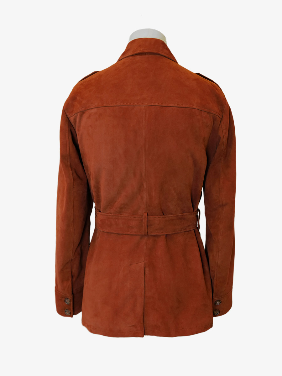 Foto-Rückansicht-Saharajacke-Cognac-Leder-Herren-Lasaharienne-Cognac-Rodeo-Paul-Marius