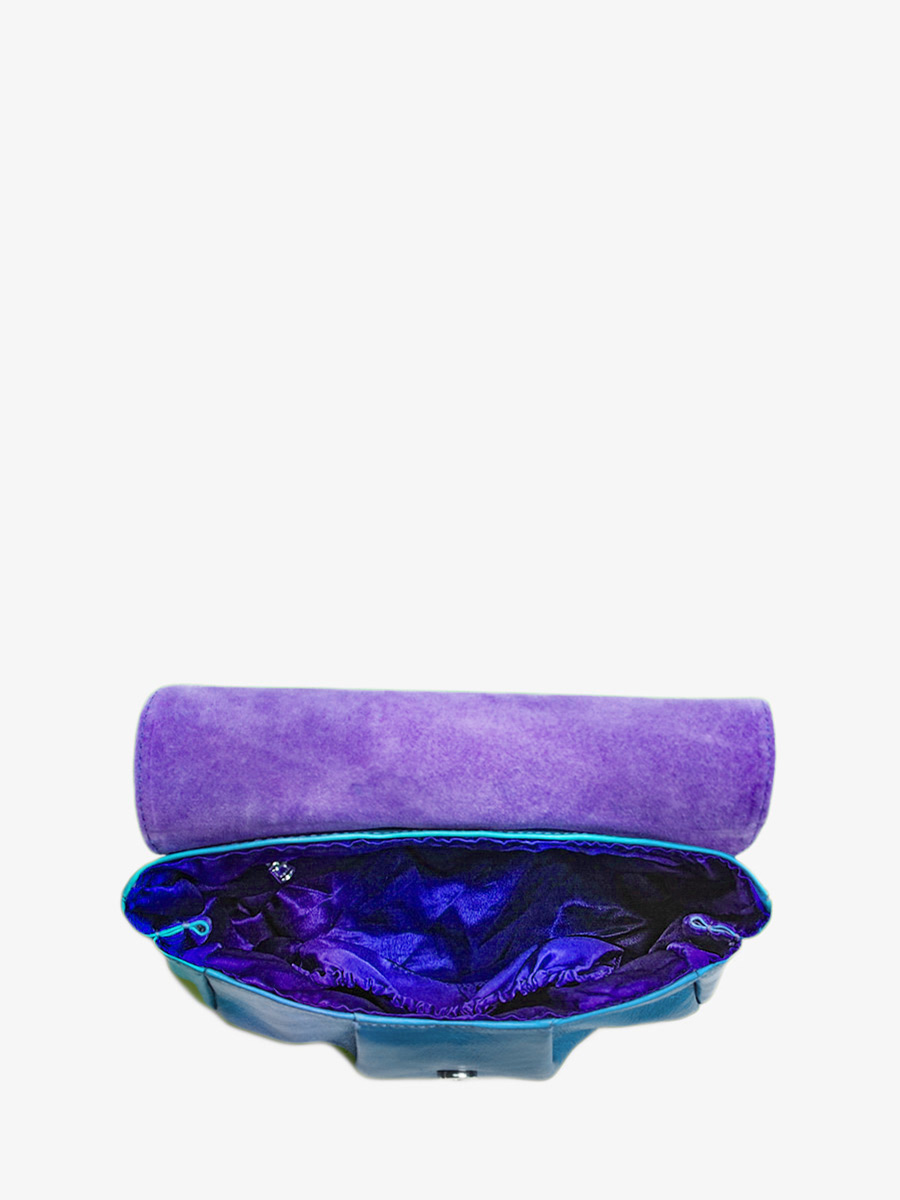 Foto-Innenansicht-Umhängetasche-Leder-Paul Marius-blau-Suzon M-Scarabee-Paul Marius-W25M-P-BLU