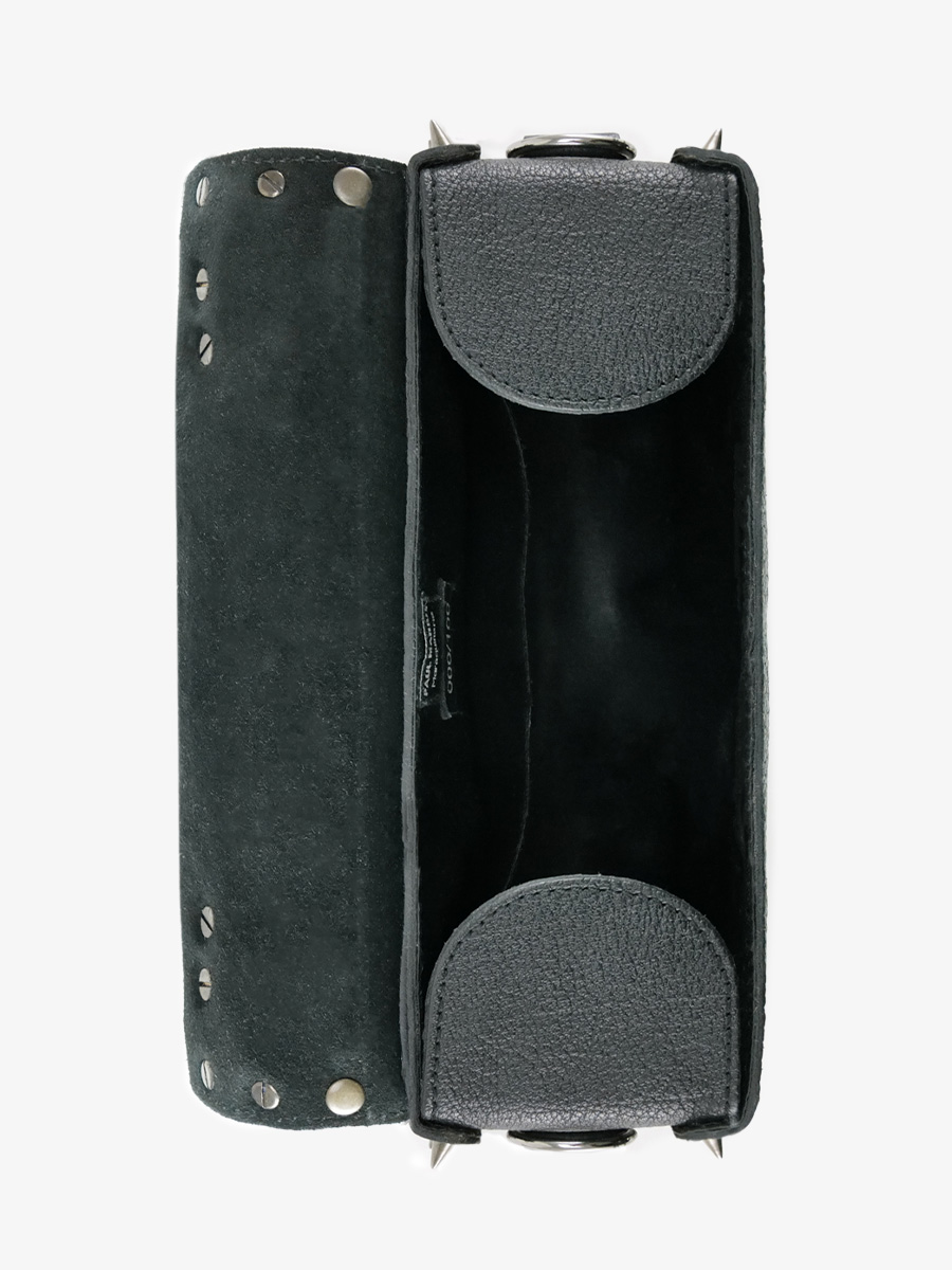 Foto-Innenansicht-Umhängetasche-Leder-Damen-schwarz-Artisane-schwarz-Paul-Marius-