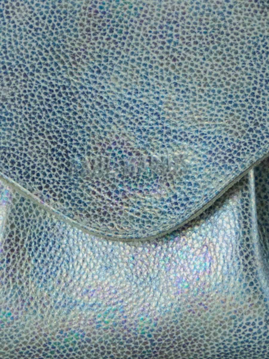 Foto-Fokus-Material-Umhängetasche-Leder-weiß-holographisch-Suzon-M-Granite-Paul-Marius-W25M-GRA-W