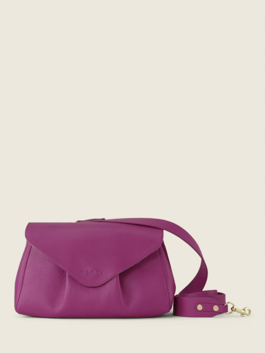 Fotoansicht-Seite-Umhängetasche-Leder-violett-Suzon-M-Sorbet-Cassis-Paul-Marius-W25M-SB-P