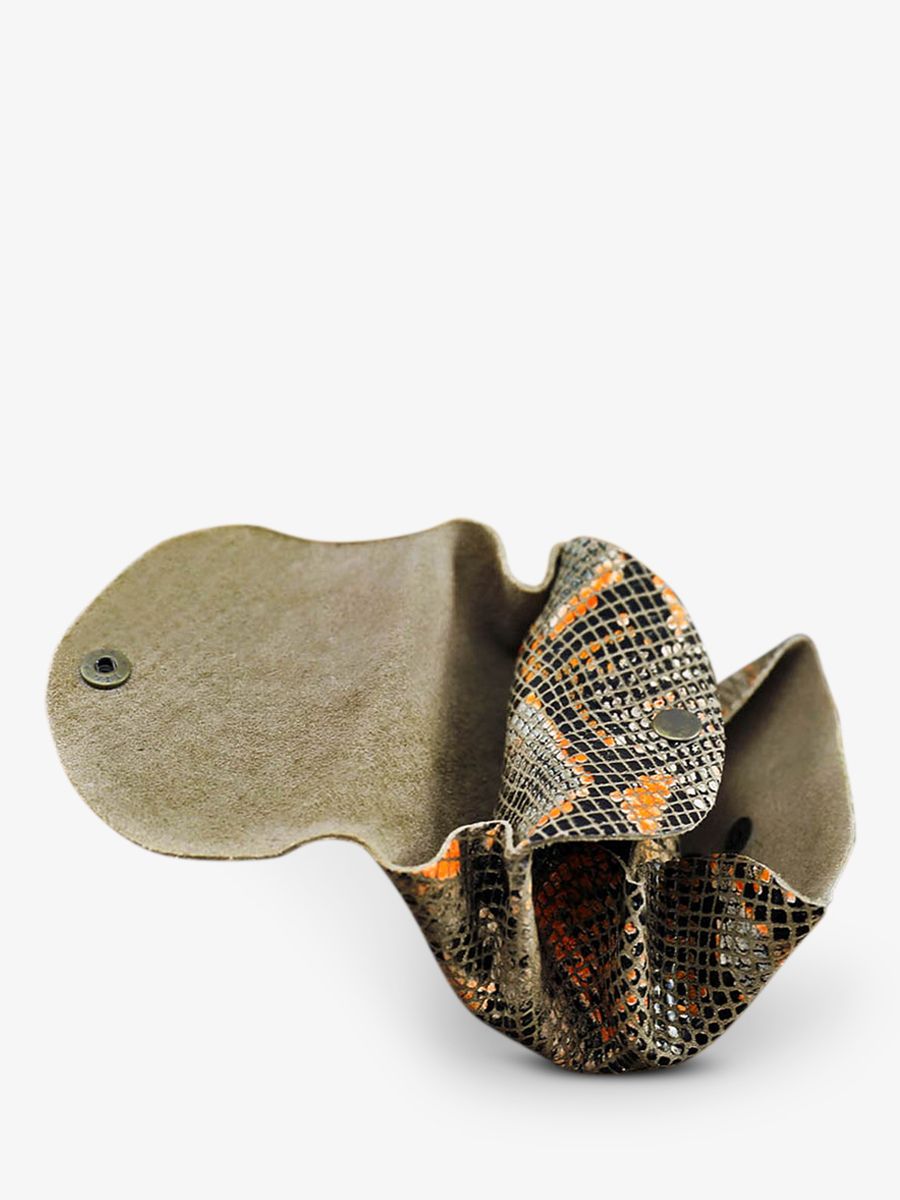 Foto-Innenansicht-Brieftasche-Leder-orange-Legustave-Python-orange-Paul-Marius-GLP-P-O