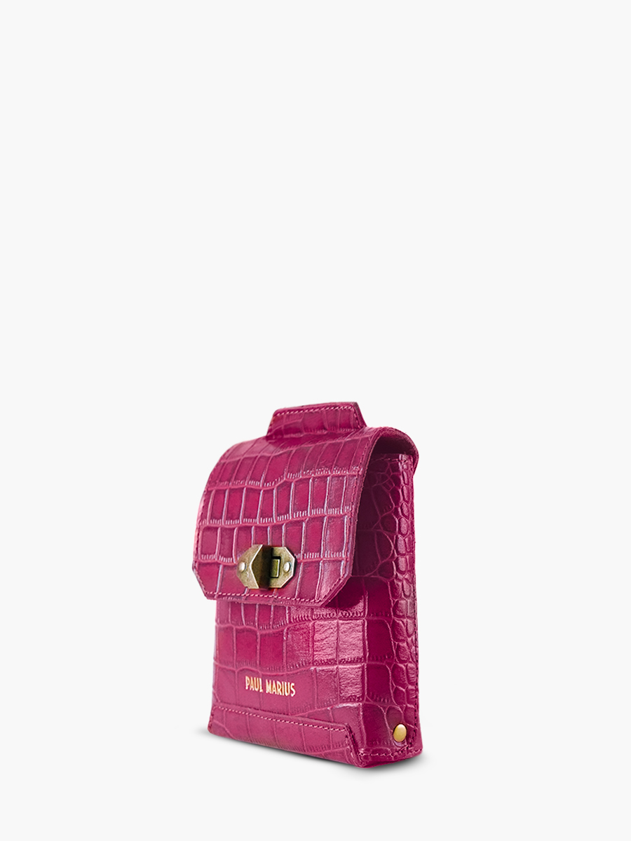 Foto-Seitenansicht-Handytasche-Leder-Damen-Agathe-Alligator-rosa-Paul-Marius-M70-A-PI