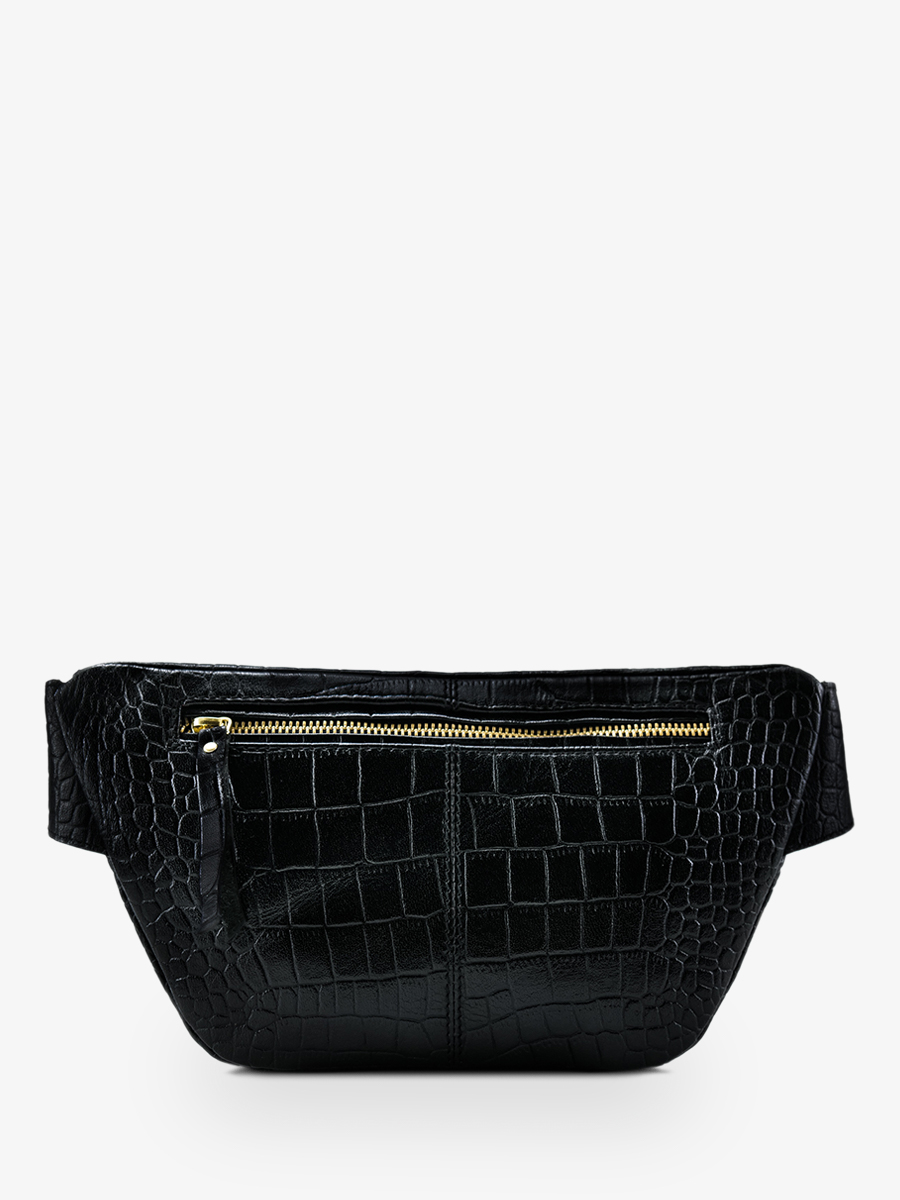 Foto-Rückansicht-Gürteltasche-Leder-Damen-LaBanane-Alligator-schwarz-Paul-Marius-M503-A-B