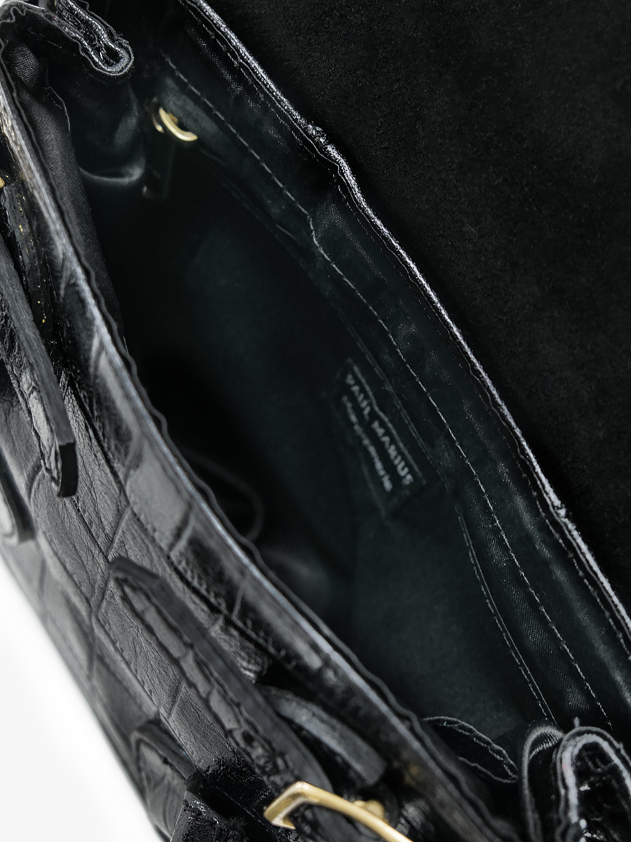 Foto-Innenansicht-Handtasche-Leder-Damen-Colette-M-Alligator-schwarz-Paul-Marius-W028M-A-B