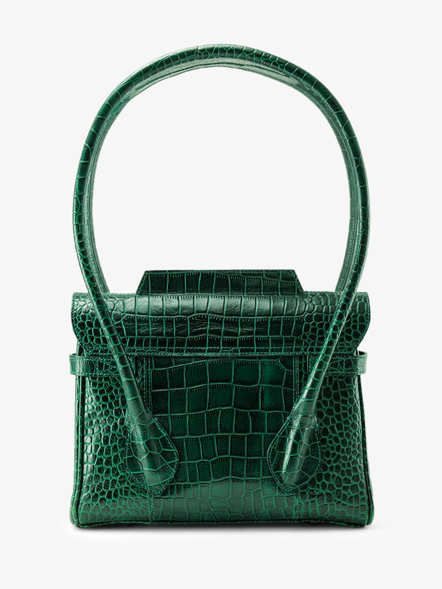 Foto-Rückansicht-Handtasche-Leder-Damen-Colette-S-Alligator-grün-Paul-Marius-w028s-a-dg