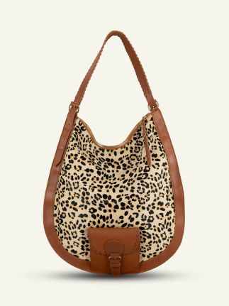 LeHobo XL Leopard – Beige