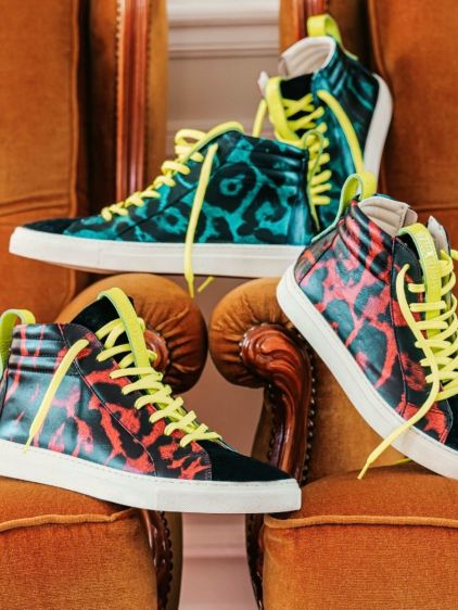 PM001 – Zweifarbig Leopard Grün/Rot