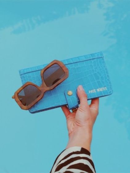 LePortefeuille Charlotte N°2 Alligator Cocktail - Topas