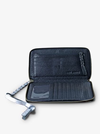 LePortefeuille Charlotte – Silber/Schwarz