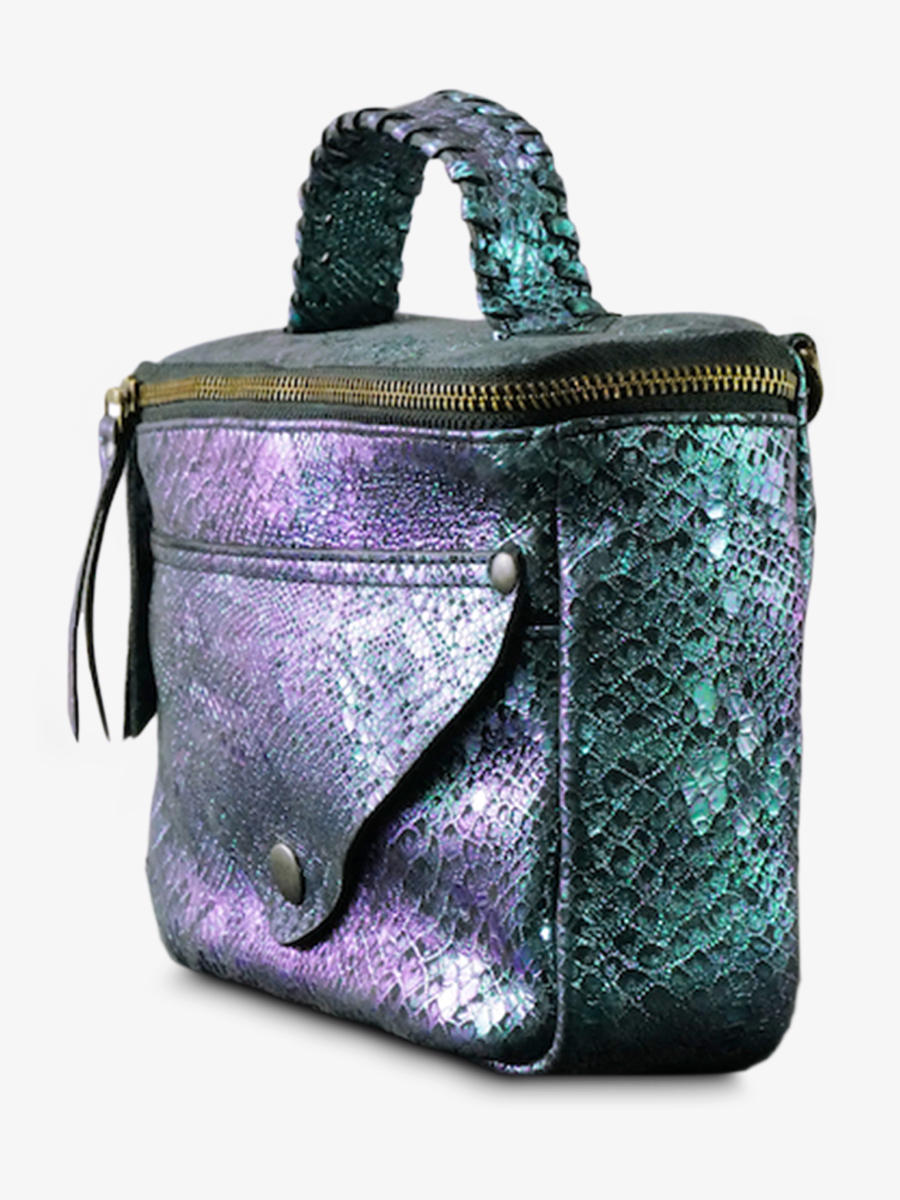 Foto-Seitenansicht-Umhängetasche-Leder-Damen-blau-grün-Legavroche-Neuauflage-Boreal-Paul-Marius-W26-msp