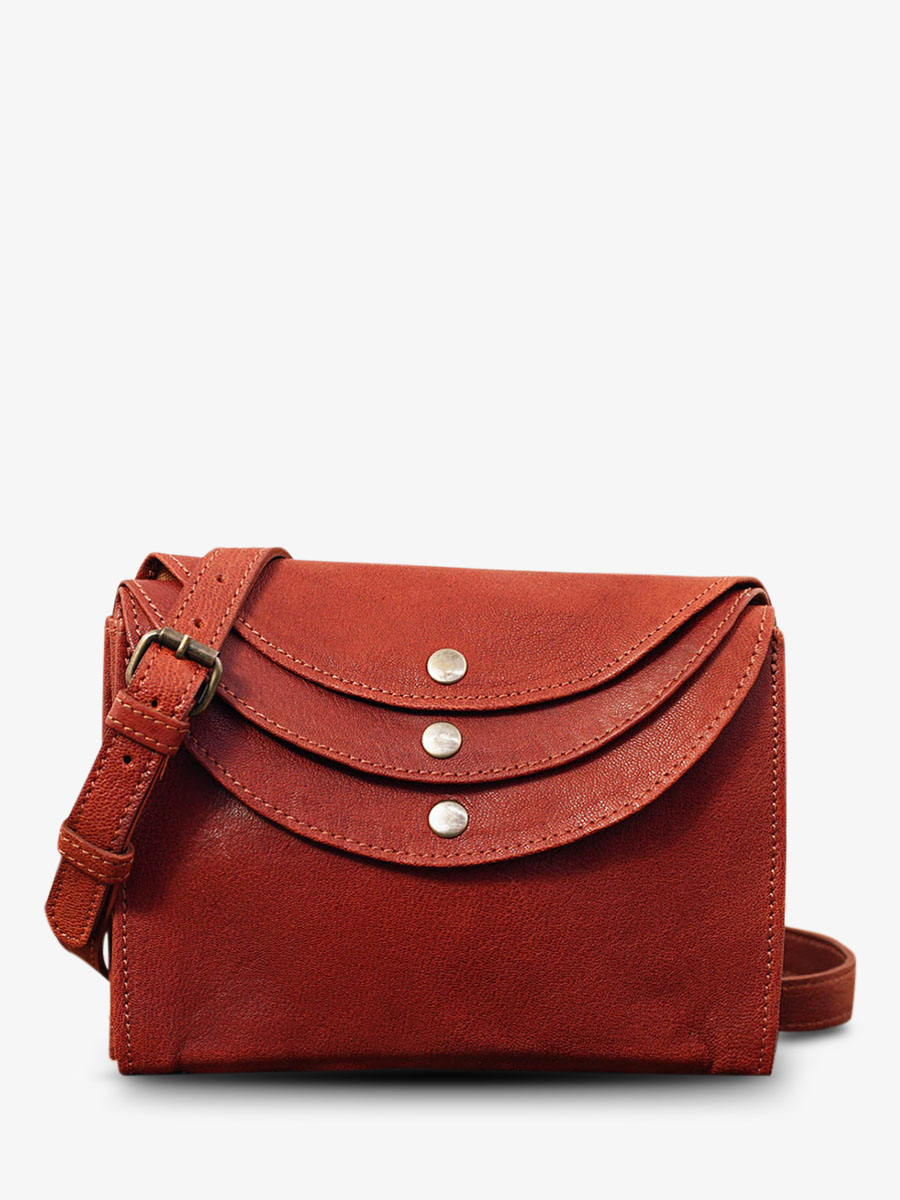 foto-ansicht-von-vorne-umhängetasche-leder-damen-braun-laminaudiere-brun-paul-marius-m301-mb