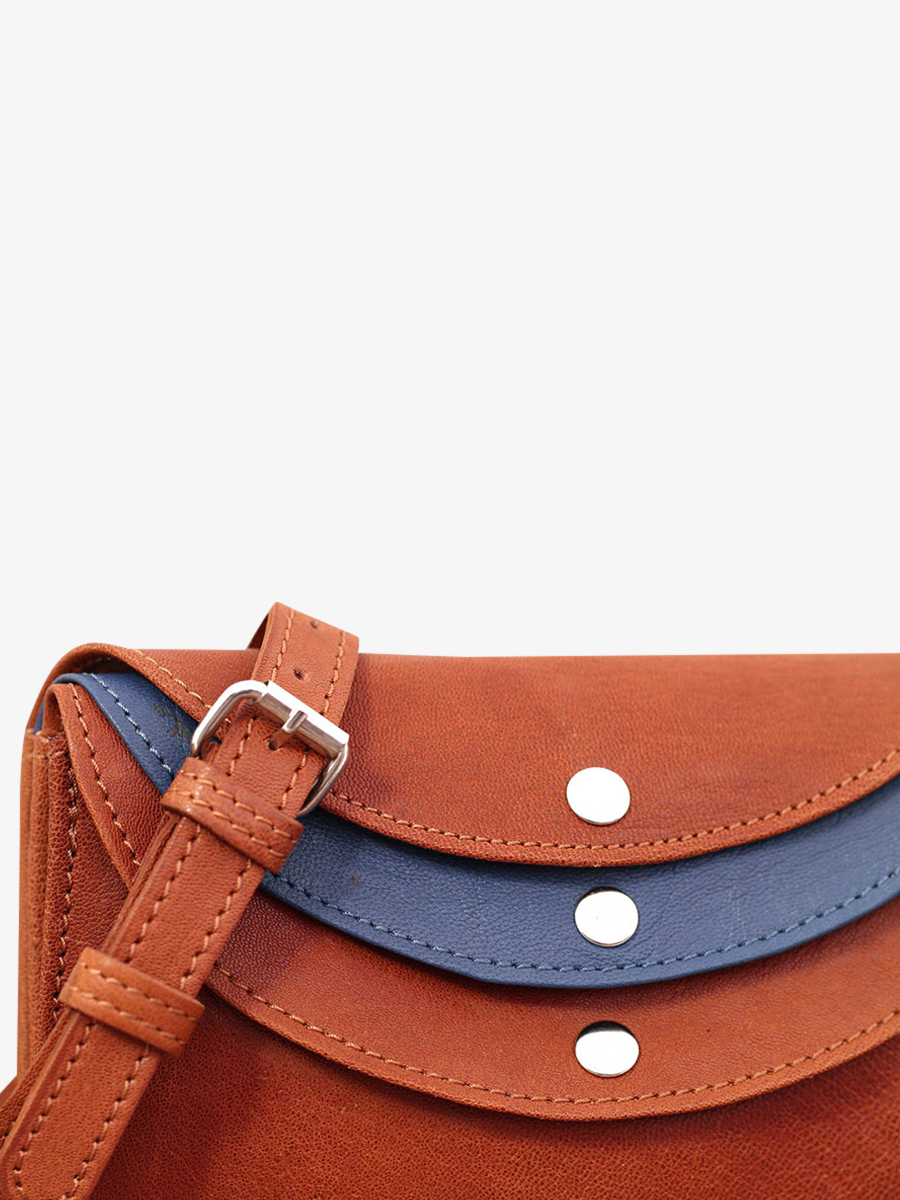 Foto-Material-Umhängetasche-Leder-Damen-braun-blau-Laminaudiere-natur-blau-Paul-Marius-M301-B-L