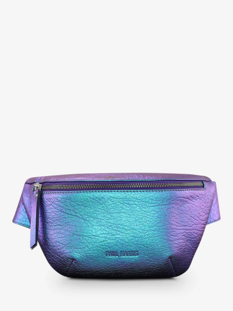 Foto-Vorderansicht-Gürteltasche-aus-blauem-Leder-Labanane-Scarabee-Paul-Marius-M503-P-Blu
