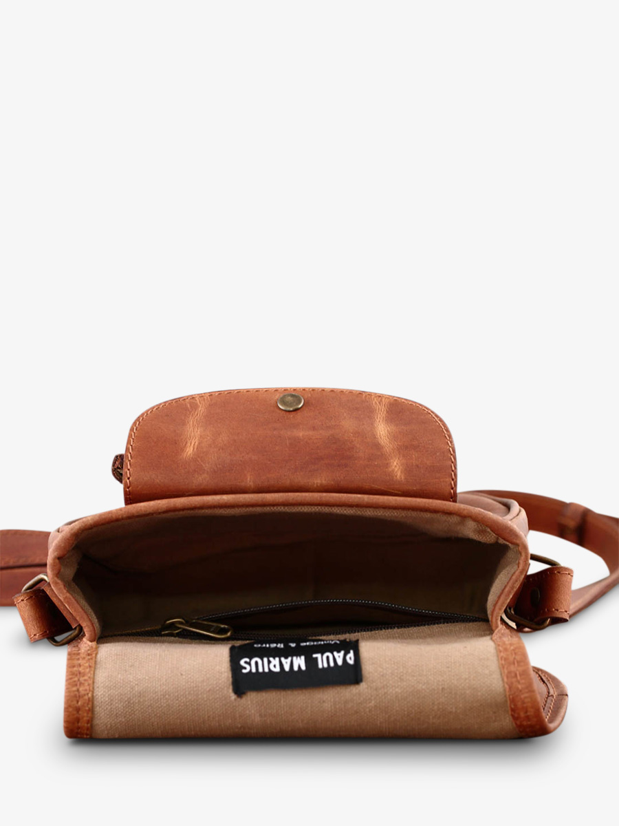 Foto-Vorderansicht-Umhängetasche-Leder-Damen-braun-Paul-Marius-LeBohémien