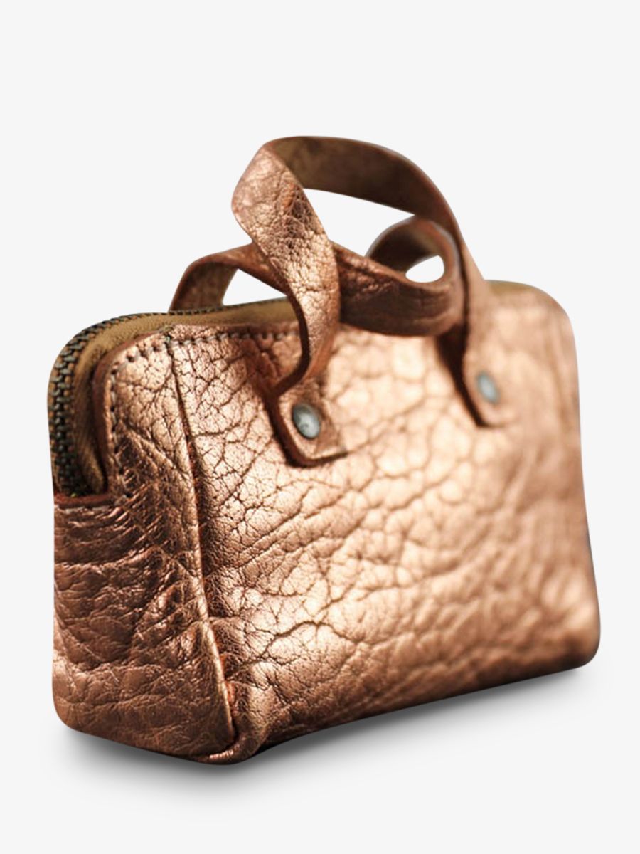 Foto-Ansicht-von-der-Seite-Geldbörse-Leder-rosa-golden-MonPremier-Paul-Marius-Gold-rosa-Paul-Marius-BBW-G-PI