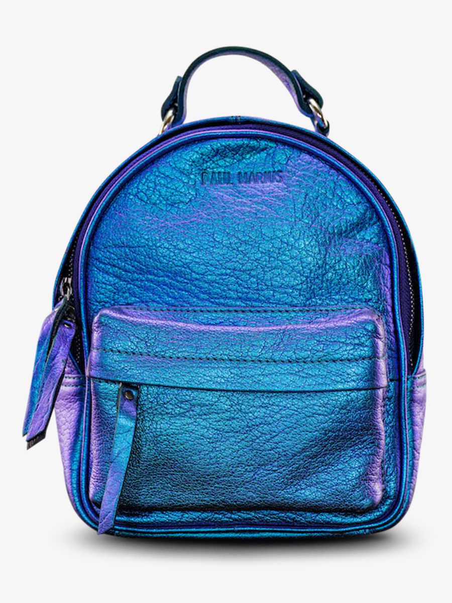 foto-ansicht-von-der-seite-kleiner-lederrucksack-für-frauen-blau-lemini-intrepide-scarabee-paul-marius-m37s-p-blu
