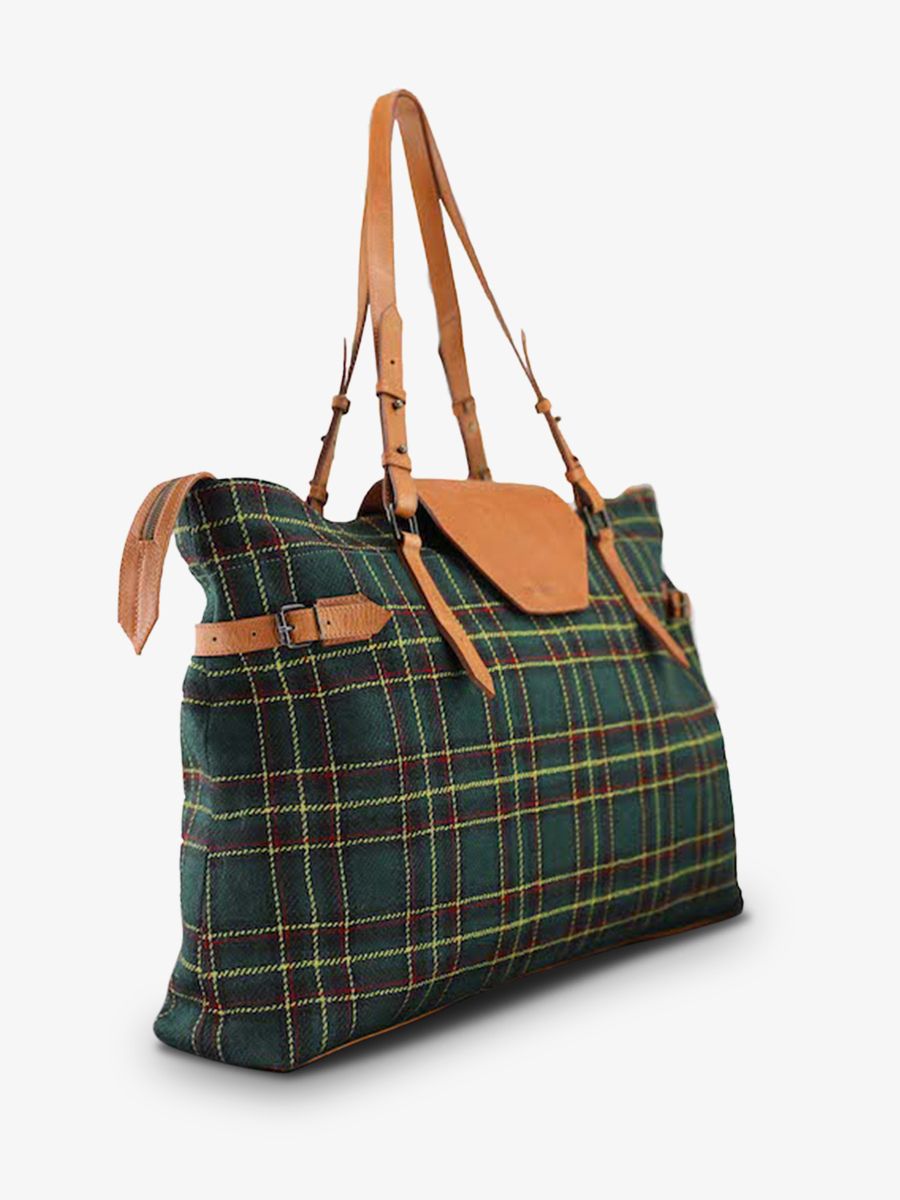 Foto-Seitenansicht-Reisetasche-Leder-Esus-L-Celtik-Paul-Marius-M17-SCO-GR-OL