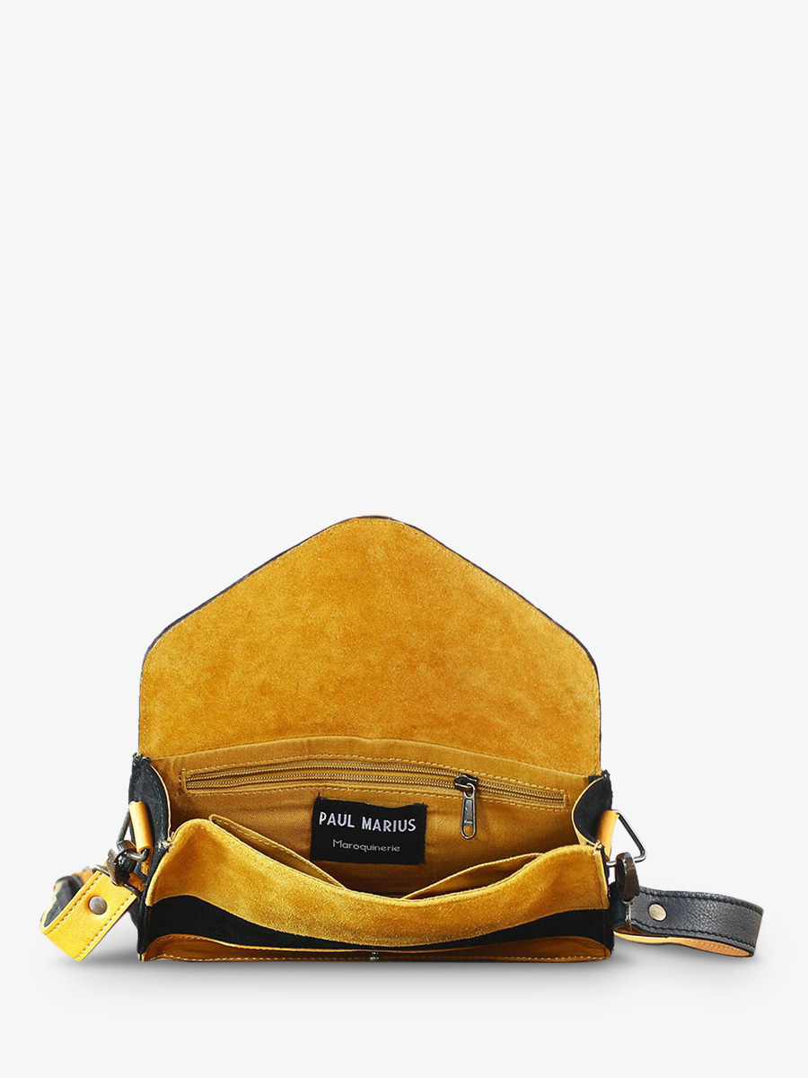 foto-innenansicht-umhängetasche-leder-dame-schwarz-gold-lepapillon-schwarz-gold-paul-marius-w09-b-g