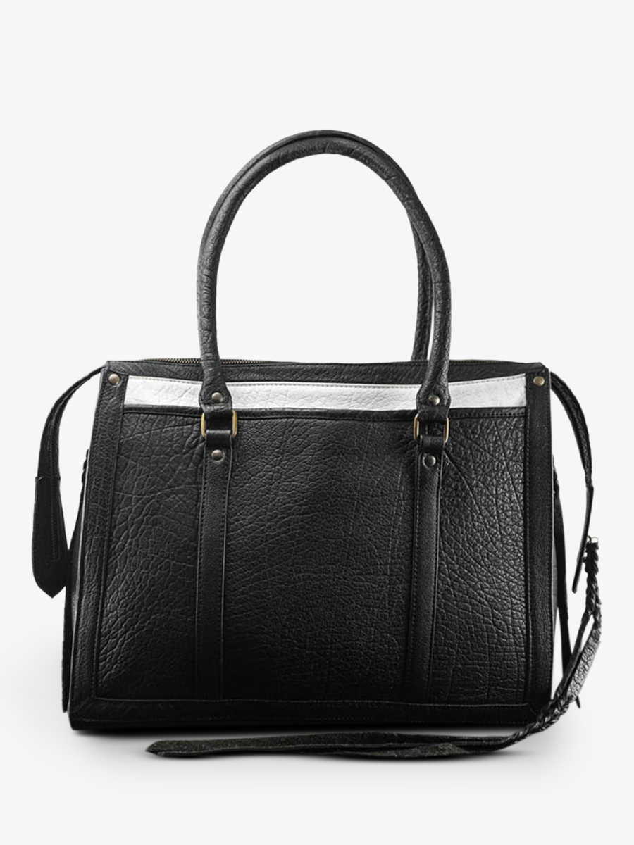 Foto-Rückansicht-Handtasche-aus-Leder-schwarz-rot-LeRive-Droite-L-Leopard-schwarz-rot-Paul-Marius-W19L-LP-B-R