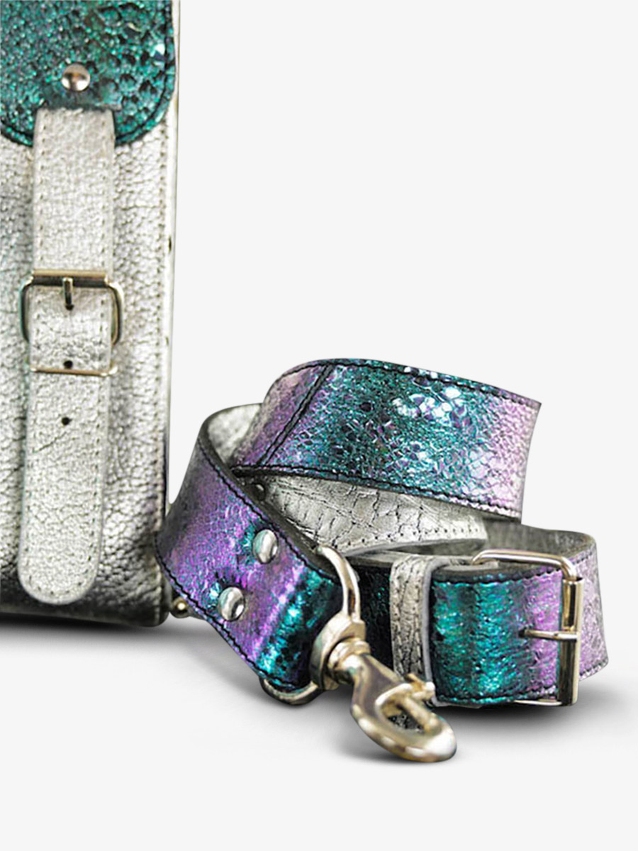 Foto-Material-Umhängetasche-Leder-Damen-blau-weiß-LeRive Gauche-M-Chimère-Polar-Paul Marius-W01M-CH-S-BLU