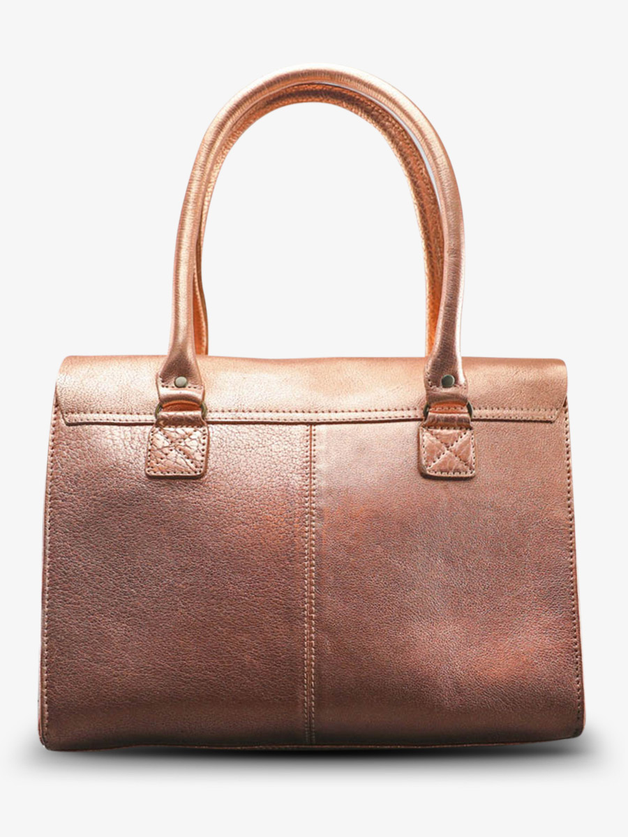 Foto-Rückansicht-Umhängetasche-Leder-Damen-rosa-golden-LeRive Gauche-M-Gold-rosa-Paul-Marius-W01M-G-PI